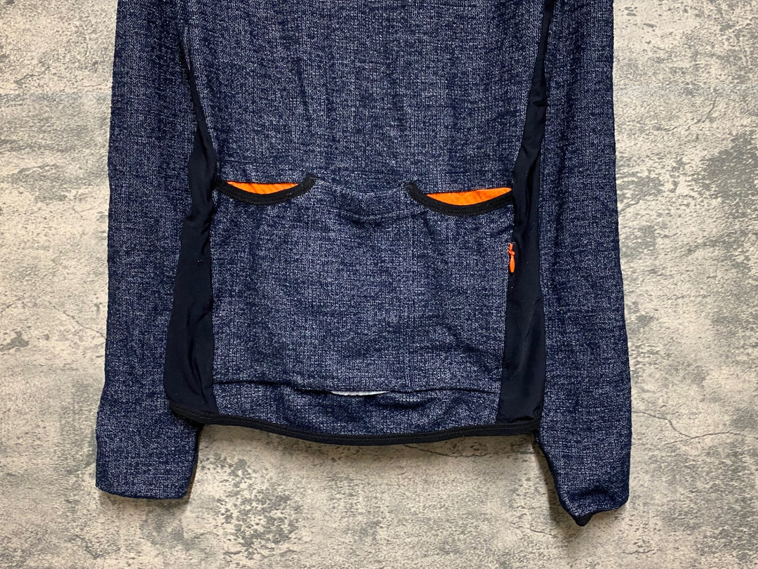 JP712 カフェドシクリステ Cafe du Cycliste マーガレット MARGUERITE MEN 長袖 サイクルジャージ 黒 XS 裏起毛