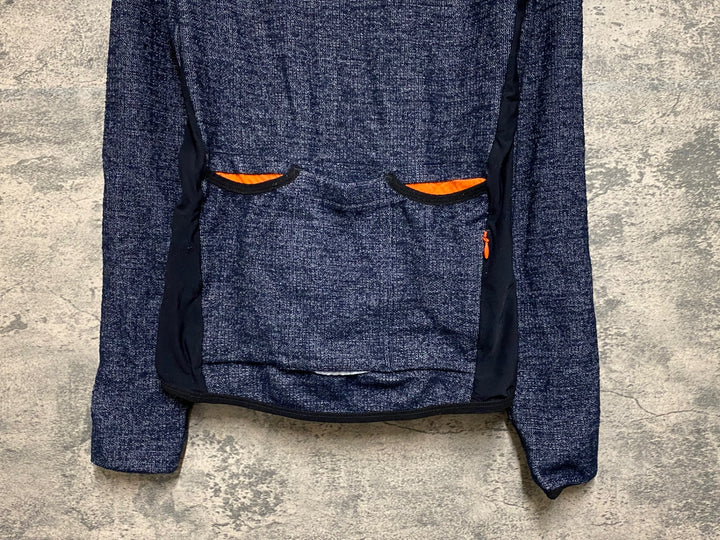 JP712 カフェドシクリステ Cafe du Cycliste マーガレット MARGUERITE MEN 長袖 サイクルジャージ 黒 XS 裏起毛