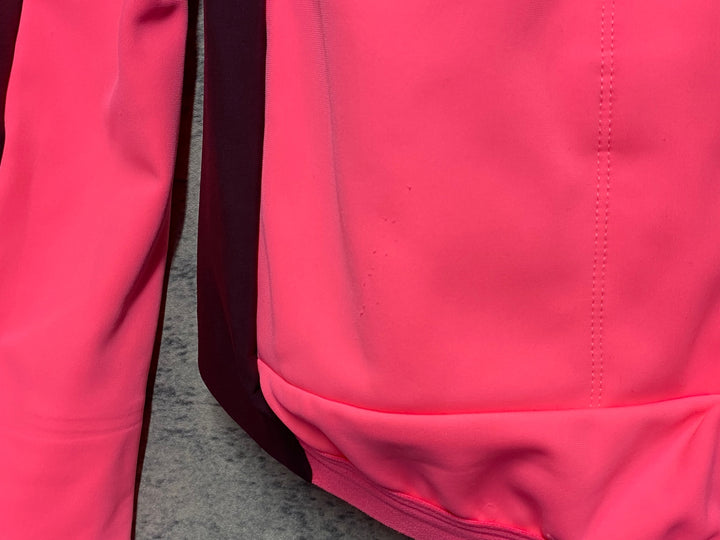 KE553 ラファ Rapha SOUPLESSE TRAINING JACKET WINE TASTING 長袖 サイクルジャケット ワインレッド ピンク レディース M 裏起毛