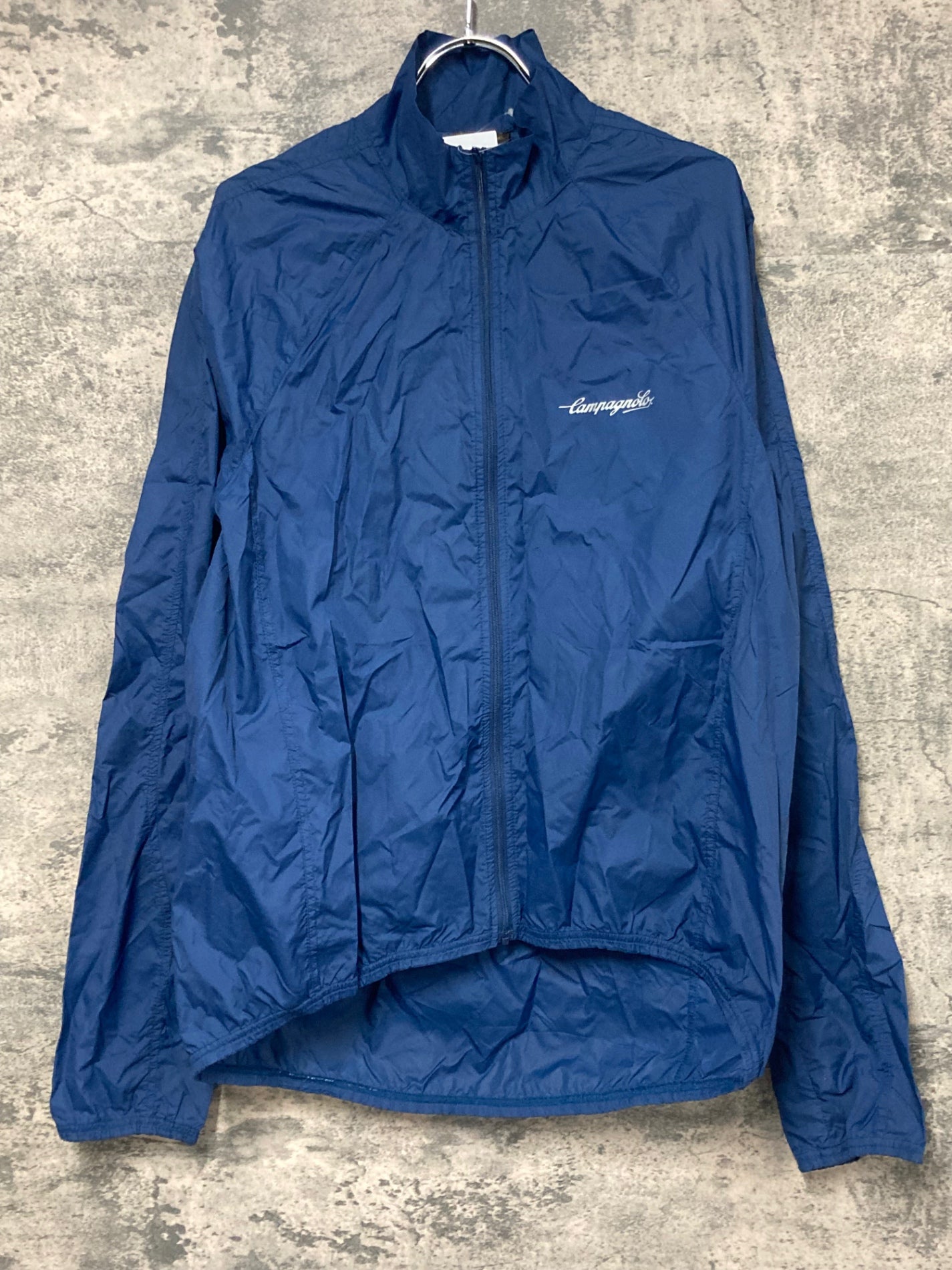 JQ562 カンパニョーロ CAMPAGNOLO 長袖 ウィンドブレーカー 紺 XL