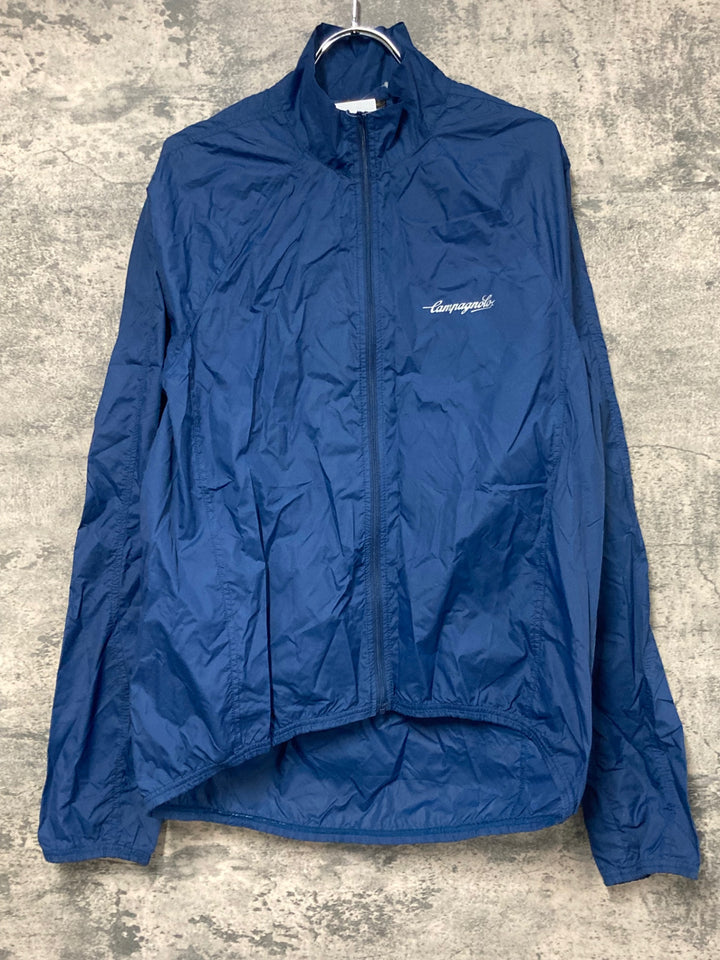 JQ562 カンパニョーロ CAMPAGNOLO 長袖 ウィンドブレーカー 紺 XL