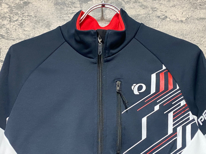 KH630 パールイズミ PEARL iZUMi 長袖サイクルジャージ 白黒 M 裏起毛