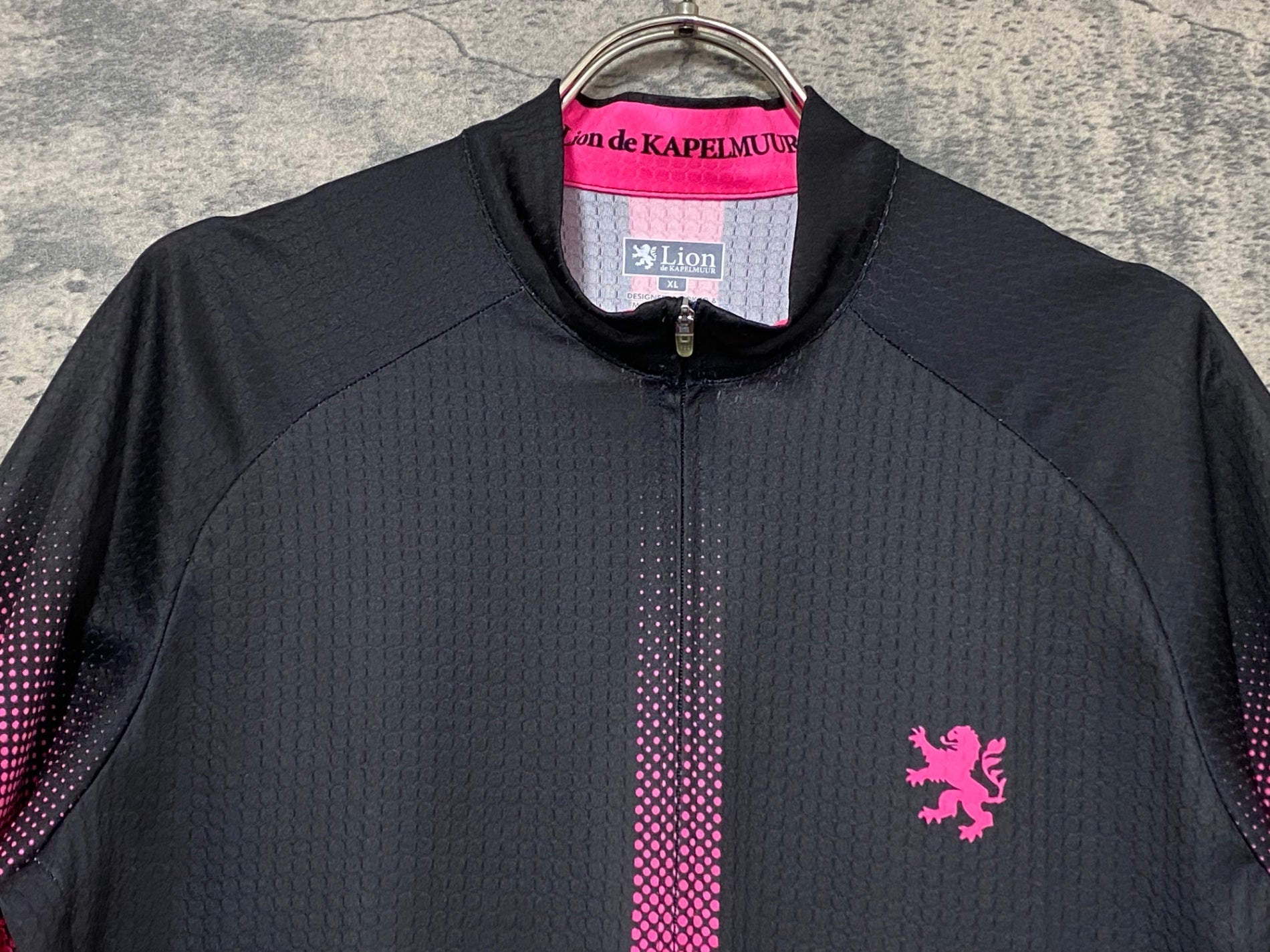 JX127 カペルミュール kapelmuur 半袖 サイクルジャージ XL 黒ピンク