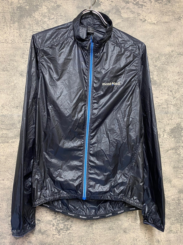 KE224 モンベル mont-bell 長袖 ウインドブレイカー 黒 S