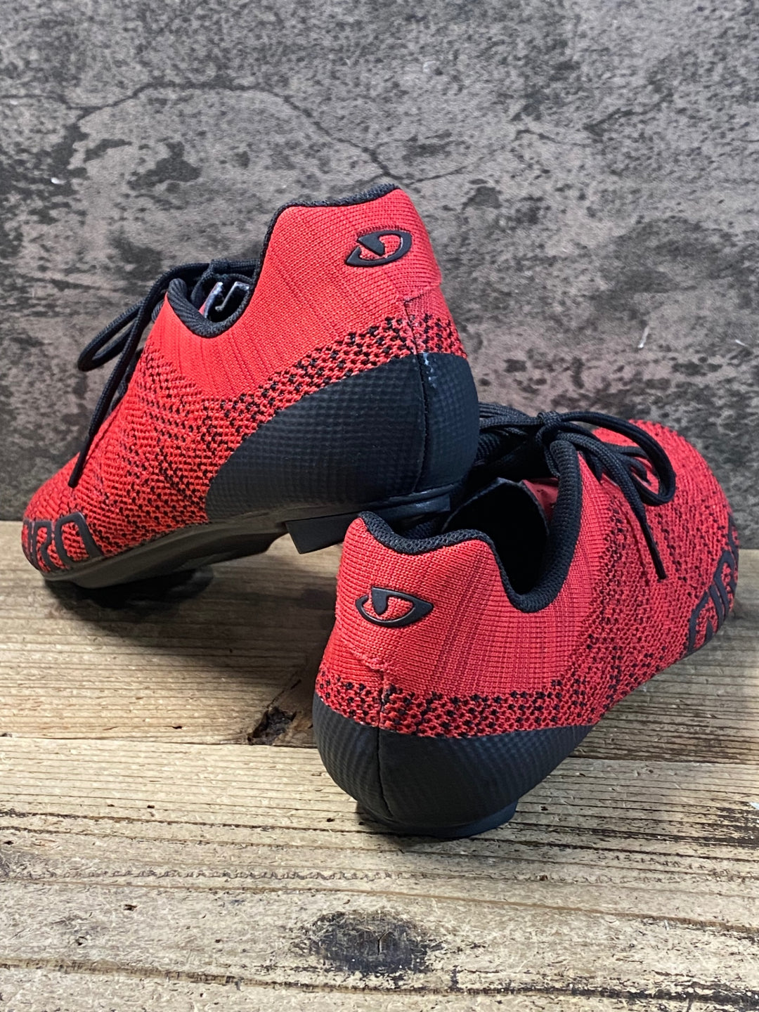 KD175 ジロ GIRO EMPIRE E70 KNIT ビンディングシューズ シューレース 赤 SPD-SL EU44