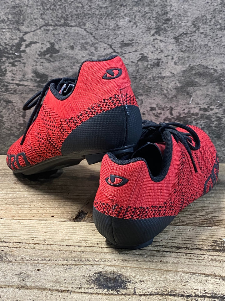 KD175 ジロ GIRO EMPIRE E70 KNIT ビンディングシューズ シューレース 赤 SPD-SL EU44