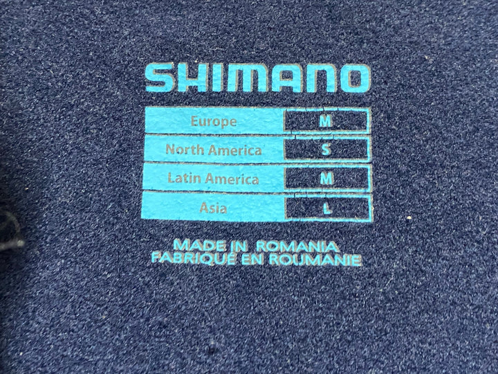 KD808 シマノ SHIMANO 長袖 サイクルジャージ 裏起毛 L 紺 毛羽立ちあり