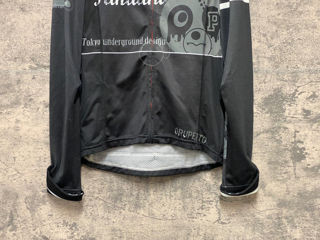 KG827 パンダーニ PANDANI 長袖 サイクルジャージ 黒 S