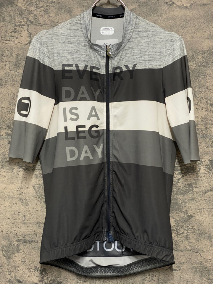 KM233 ドットアウト DOTOUT COMBAT JERSEY 半袖 サイクルジャージ グレー M
