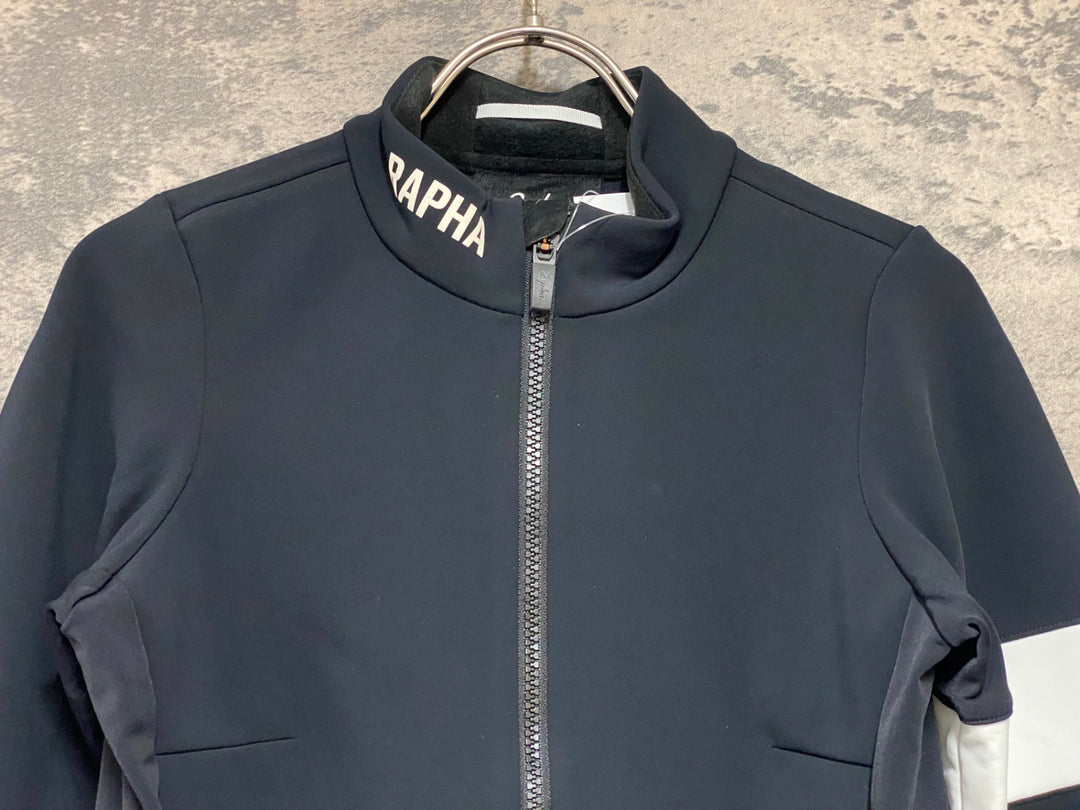 KG846 ラファ Rapha WOMEN’S PRO TEAM WINTER JACKET 長袖 サイクルジャケット 黒 S 裏起毛 レディース