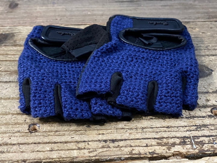 KH999 ラファ Rapha CLASSIC MITTS 指切り グローブ 紺 黒 ※サイズ不明