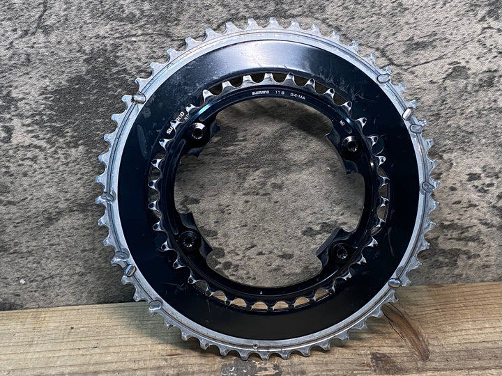 JM838 シマノ SHIMANO デュラエース DURA-ACE FC-9000 チェーンリング 50/34T ※歯の摩耗大の為ジャンク