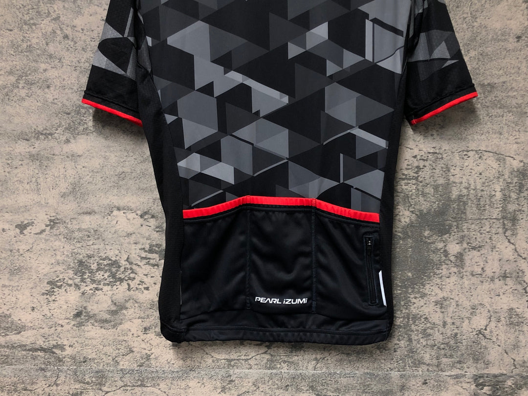 JU068 パールイズミ PEARL iZUMi 半袖 サイクルジャージ 黒 グレー L