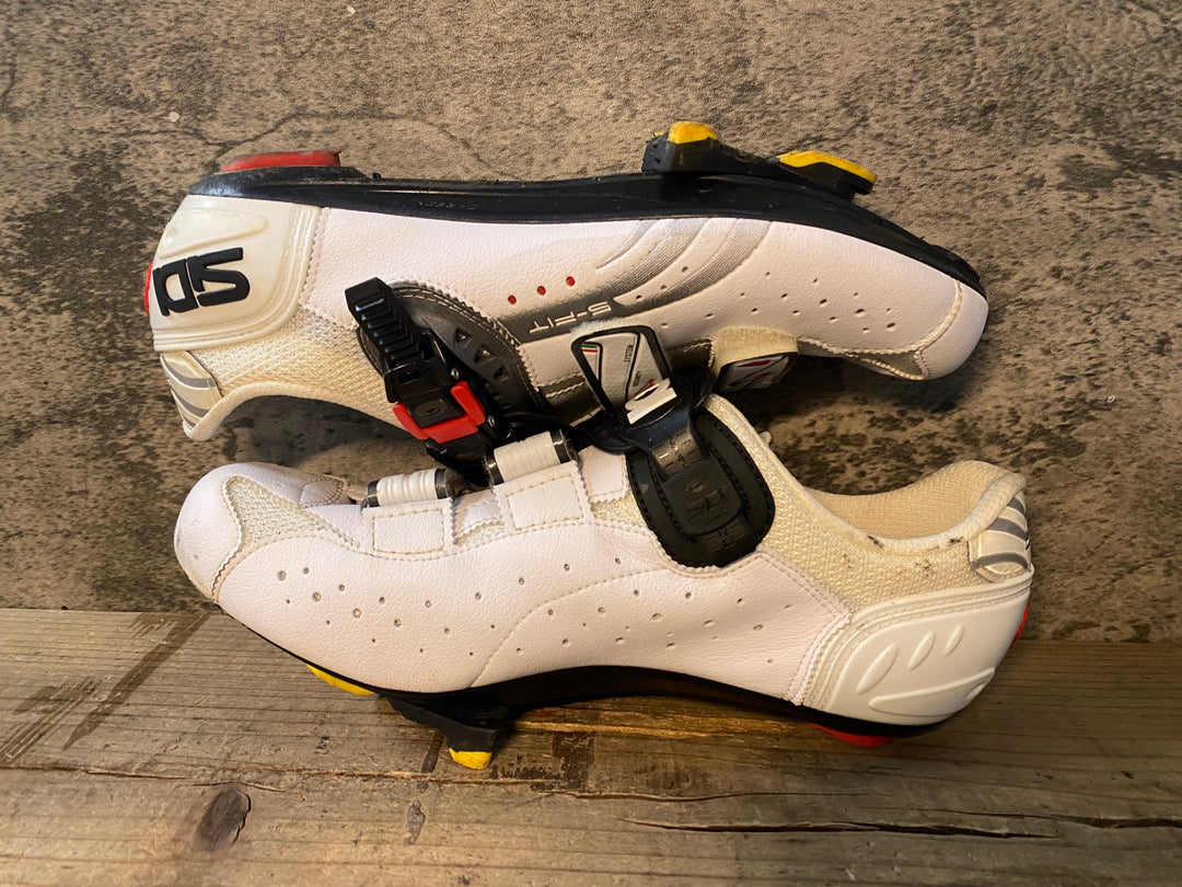 JP632 シディ SIDI GENIUS 5-FIT ビンディングシューズ 白 EU43 ※汚れあり