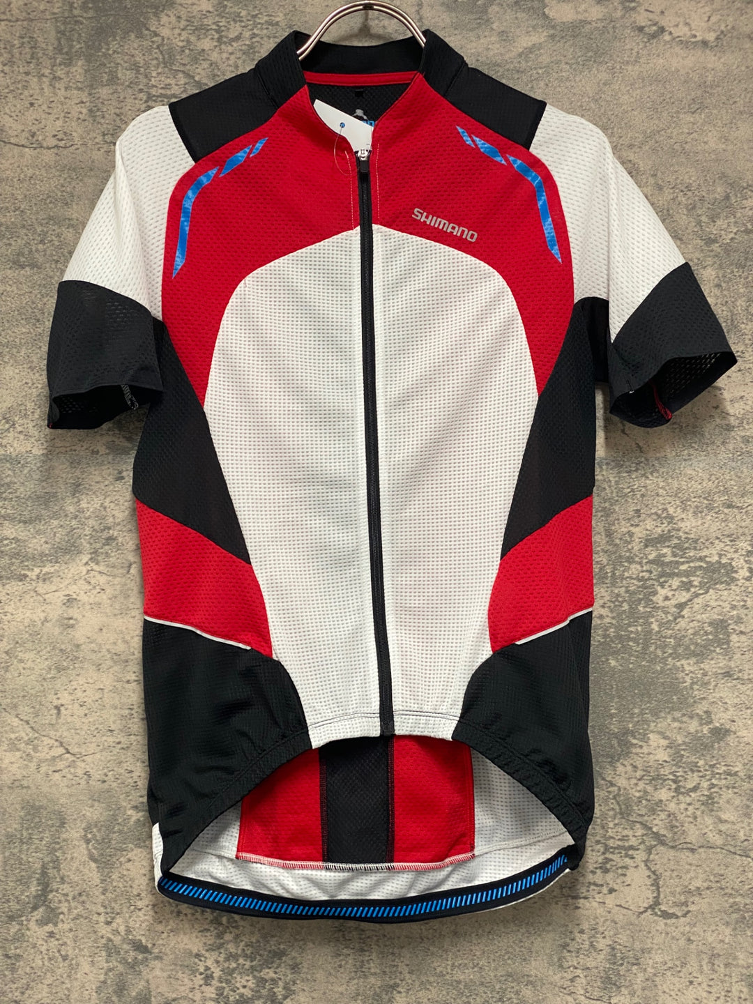 JX734 シマノ SHIMANO 半袖 サイクルジャージ 赤黒白 M