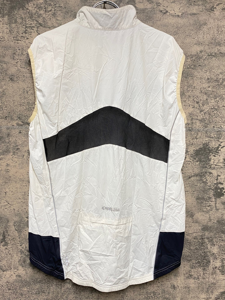 KK063 パールイズミ PEARL iZUMi サイクルベスト ジレ 白 サイズ不明 ※タグ劣化
