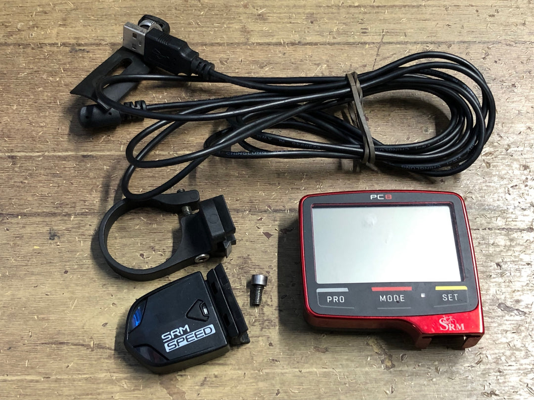 KN974 SRM PC8 サイクルコンピューター セット 充電器付属 起動確認済み