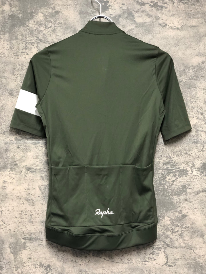 KM148 ラファ Rapha WOMEN'S CORE JERSEY 半袖 サイクルジャージ カーキ XS