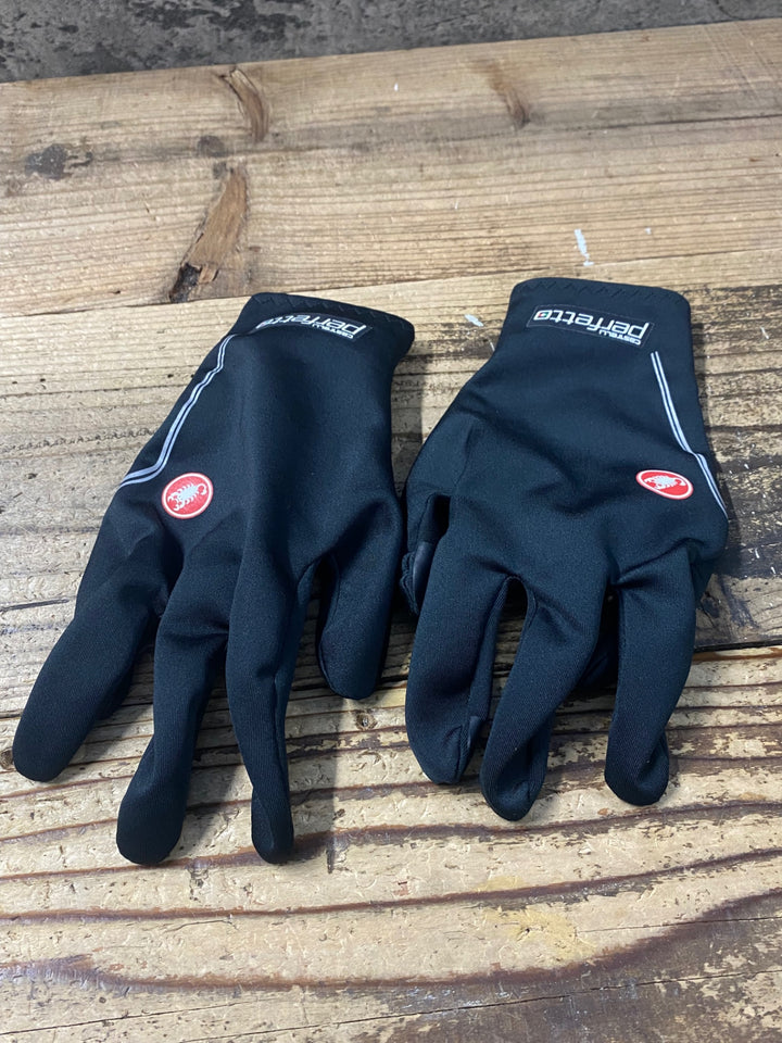KP321 カステリ CASTELLI perfetto ROSSOCORSA GORE-TEX 長指 グローブ 黒 L