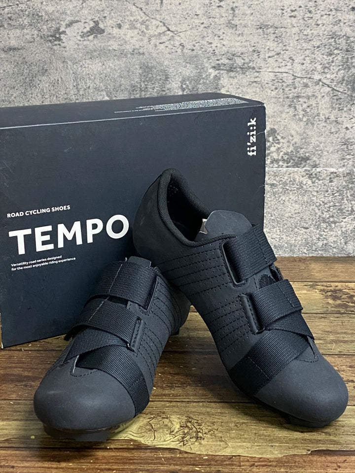 JY006 フィジーク fizik TEMPO R5 POWERSTRAP shoes ビンディングシューズ 3穴 黒 EU40