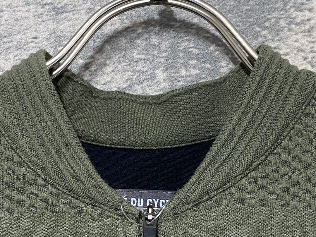 JZ169 カフェドシクリシテ CAFE DU CYCLISTE Corinne Men 長袖 サイクルジャージ カーキ S ※スレ