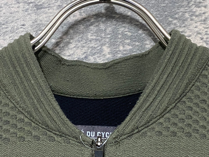JZ169 カフェドシクリシテ CAFE DU CYCLISTE Corinne Men 長袖 サイクルジャージ カーキ S ※スレ
