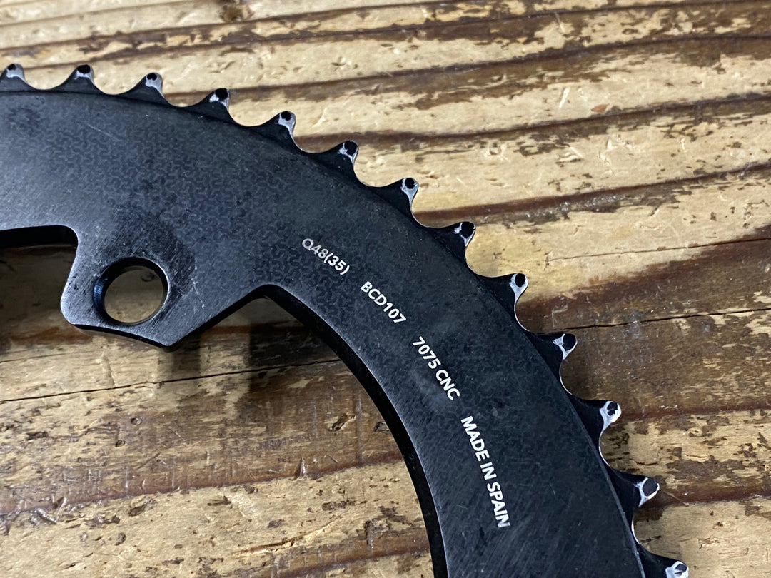 JZ312 ローター ROTOR QRINGS 楕円 チェーンリングセット 48/35T BCD107