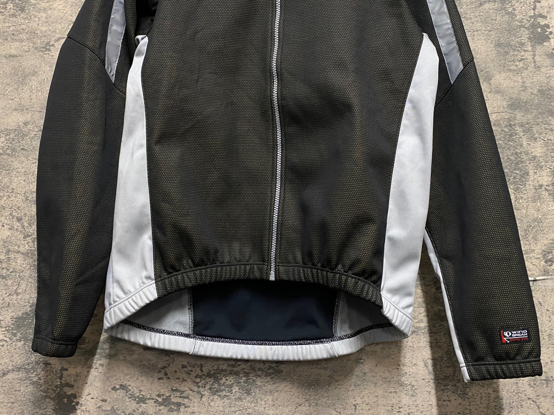 KP701 パールイズミ PEARL iZUMi 長袖 サイクルジャケット 黒 シルバー XL 裏起毛