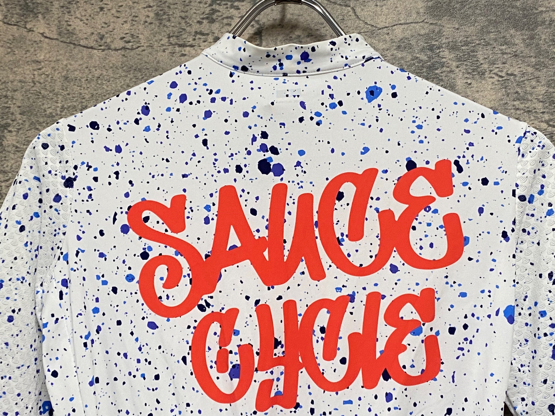 JJ245 ソースサイクル sauce cycle 半袖 サイクルジャージ 白 S