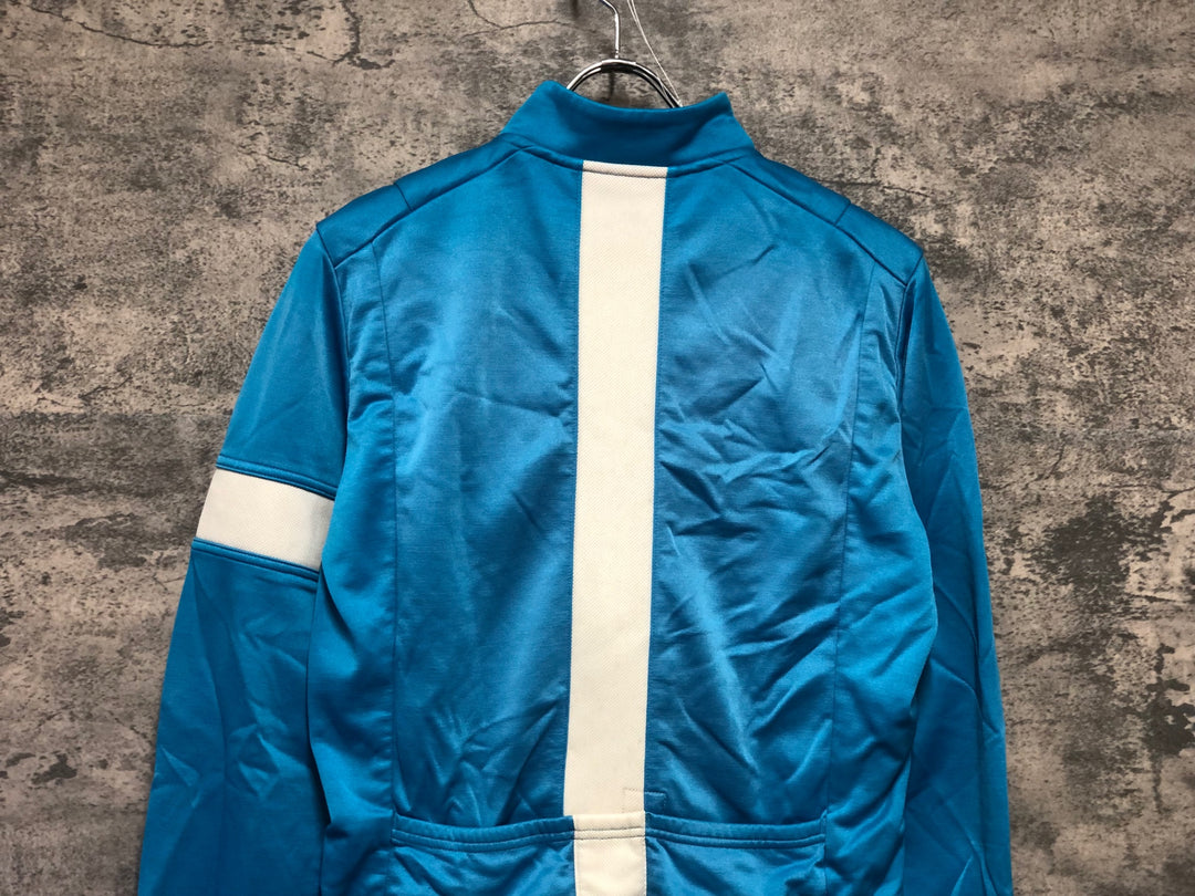 JZ506 ラファ RAPHA TRAINING WINTER JERSEY 長袖 サイクルジャージ S 水色 TEAM SKY