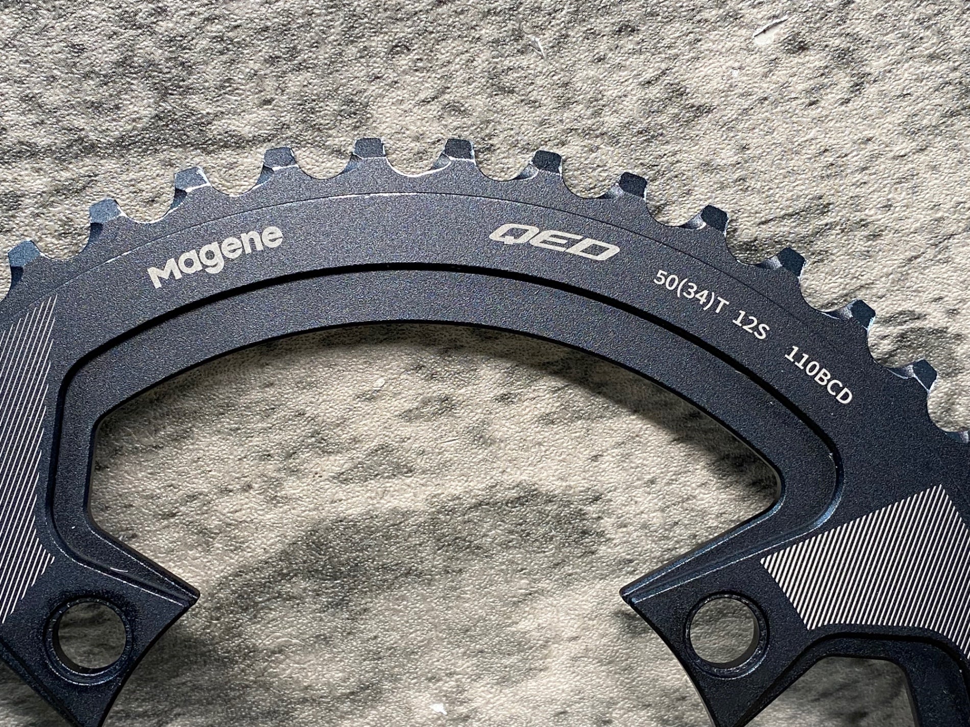 新品 Magene QED チェーンリング 50-34　軽量チェーンリング 12 マージーン QED スプリットチェーンリングセット : ワールドサイクル