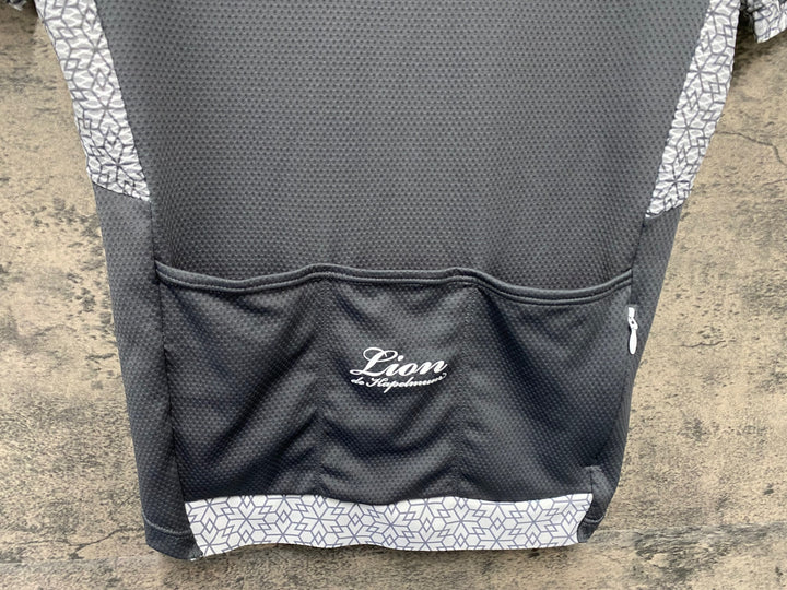 KA200 リオンドカペルミュール Lion de KAPELMUUR 半袖 サイクルジャージ グレー M