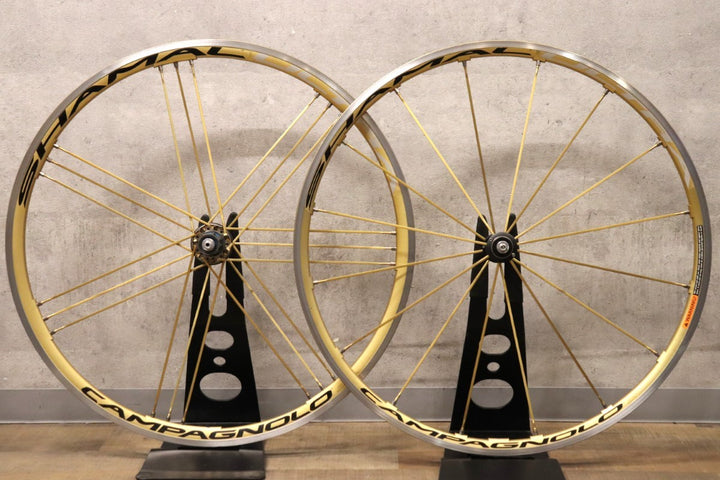 カンパニョーロ Campagnolo シャマルウルトラ SHAMAL ULTRA GOLD アルミ クリンチャー ホイールセット シマノ 12/11S ナローリム【さいたま浦和店】