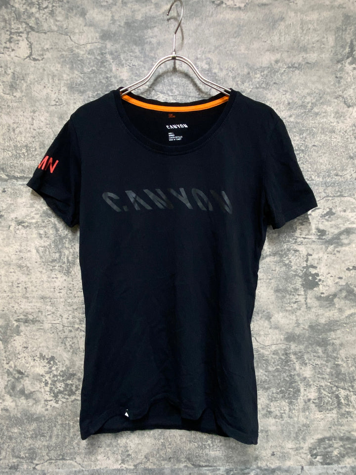 KF466 キャニオン CANYON 半袖 Tシャツ 黒 レディース L