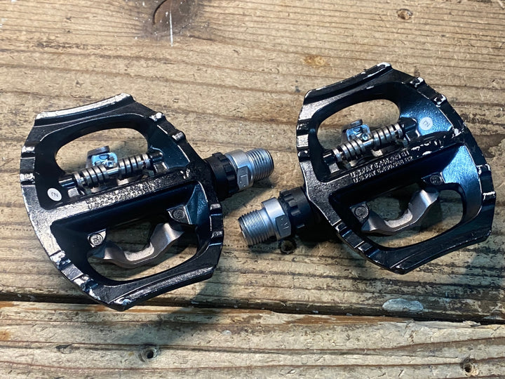 JO090 シマノ SHIMANO PD-A530 ビンディングペダル 片面フラット 黒 SPD