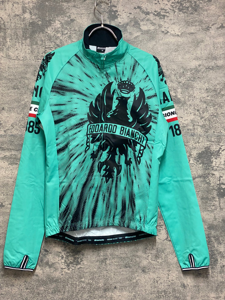 JS438 ビアンキ BIANCHI 長袖 サイクルジャケット チェレステ M