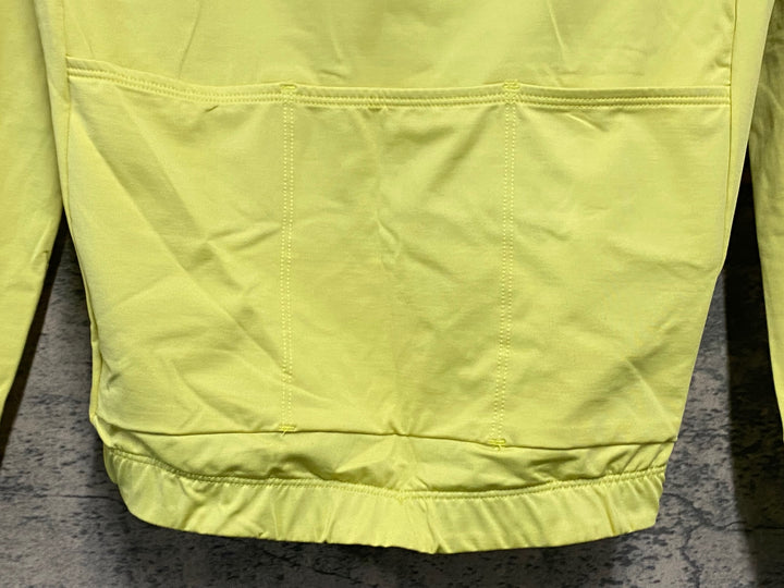 JW755 イザドア Isadore Debut Long Sleeve Jersey 長袖 サイクルジャージ 黄 S 裏起毛