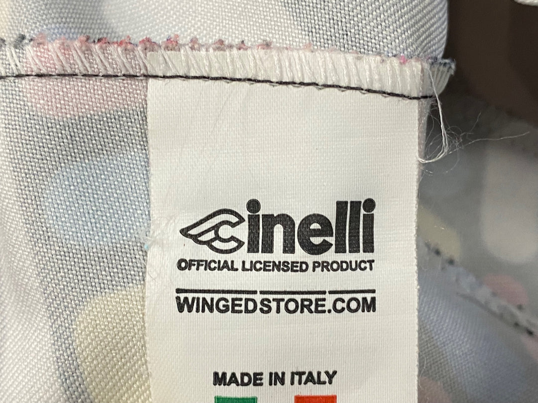 KK034 チネリ cinelli サイクルキャップ 赤 青 総柄 フリーサイズ