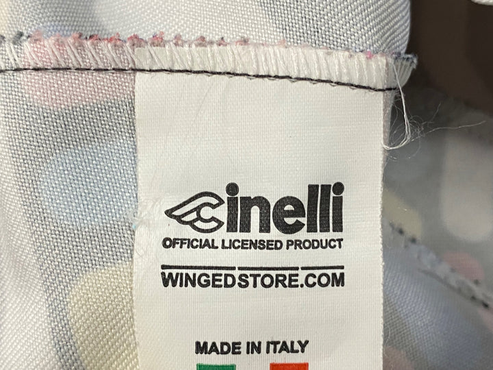 KK034 チネリ cinelli サイクルキャップ 赤 青 総柄 フリーサイズ