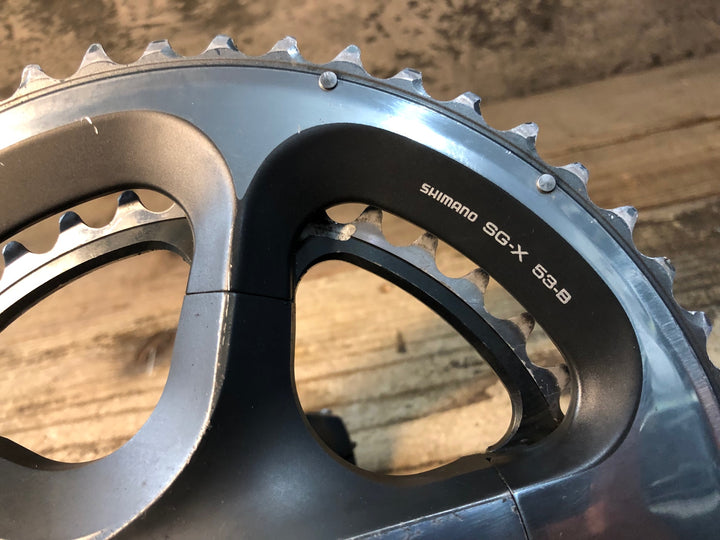 JO465 シマノ SHIMANO デュラエース DURA-ACE FC-7900 クランクセット 170mm 53/39T ※腐食 傷大 ジャンク