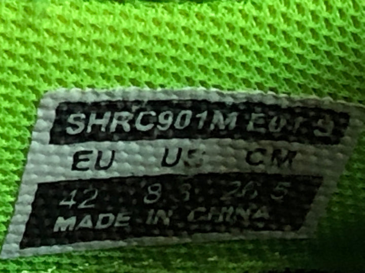 KI032 シマノ SHIMANO SH-RC901 ビンディングシューズ SPD-SL EU42 蛍光イエロー