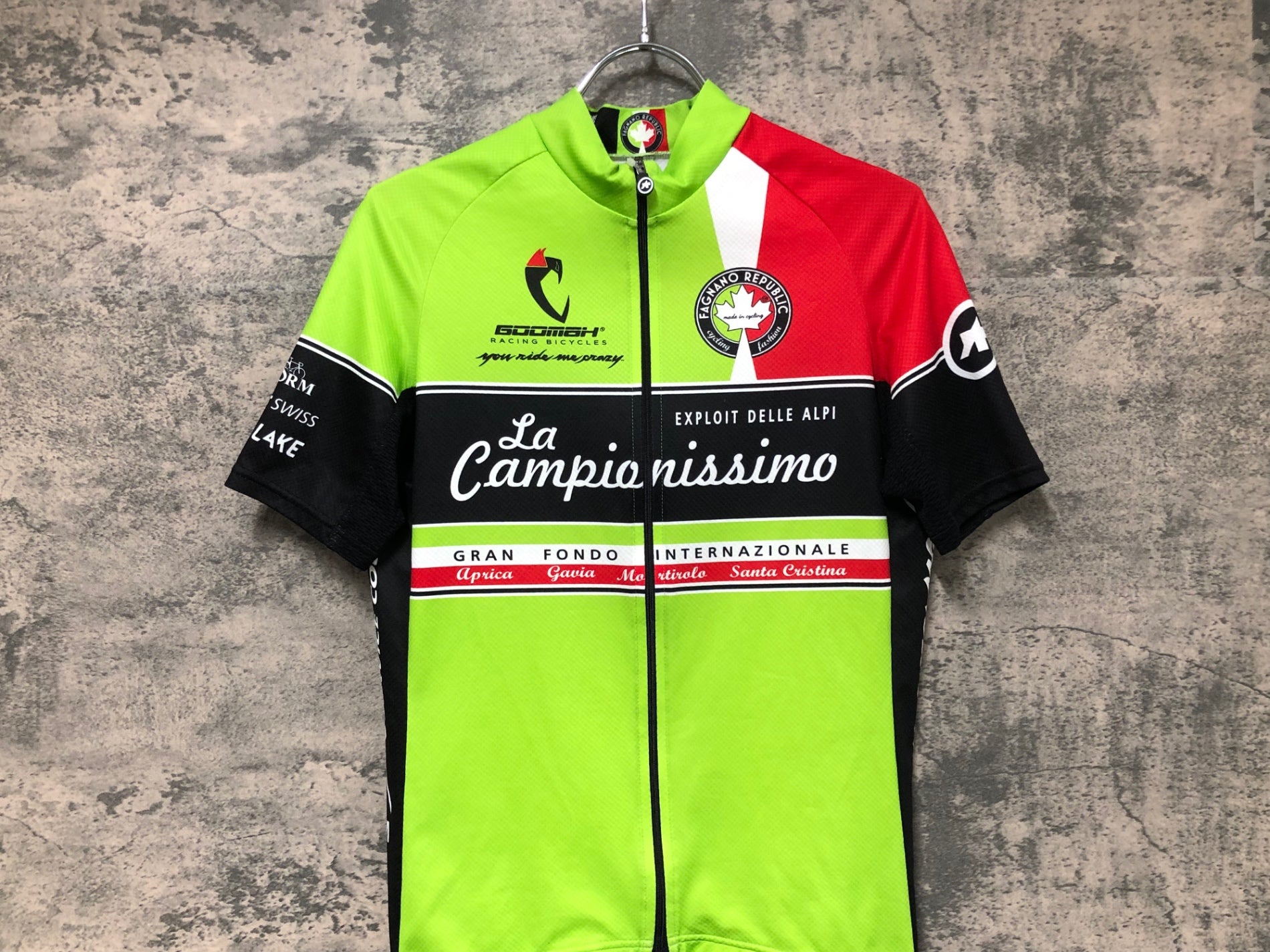 JT087 アソス assos 半袖サイクルジャージ La Campionissimo 黄緑 M