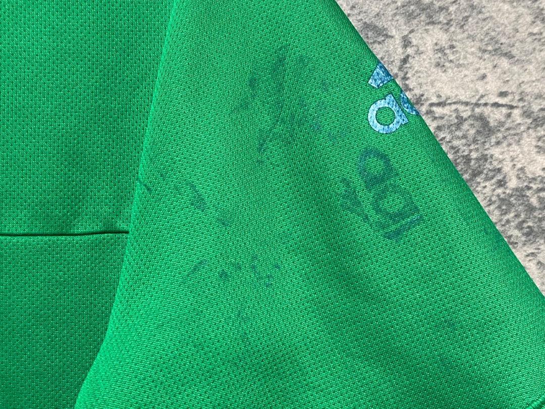 JS582 アディダス adidas 半袖 サイクルジャージ 緑 M