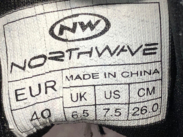 JR510 ノースウェーブ NORTHWAVE AERLITE 3 shoes ビンディングシューズ 黒赤白 EU40