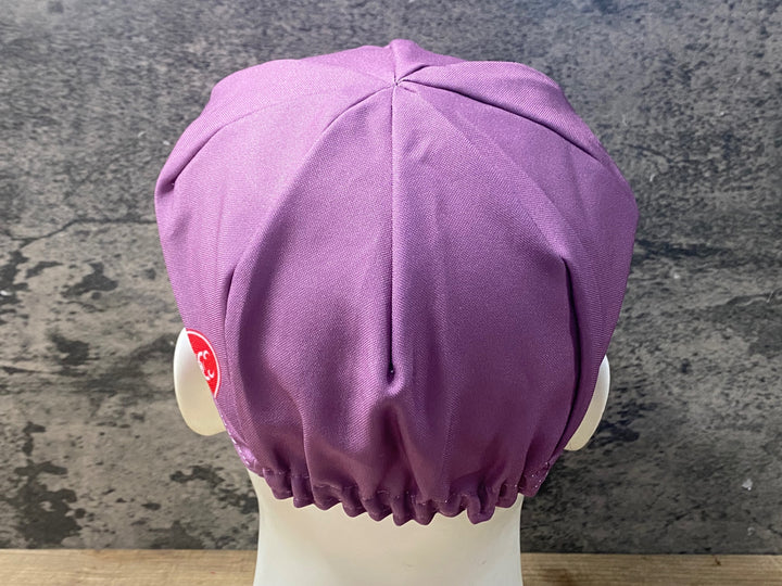 KP118 カステリ CASTELLI サイクルキャップ 紫 ワンサイズ