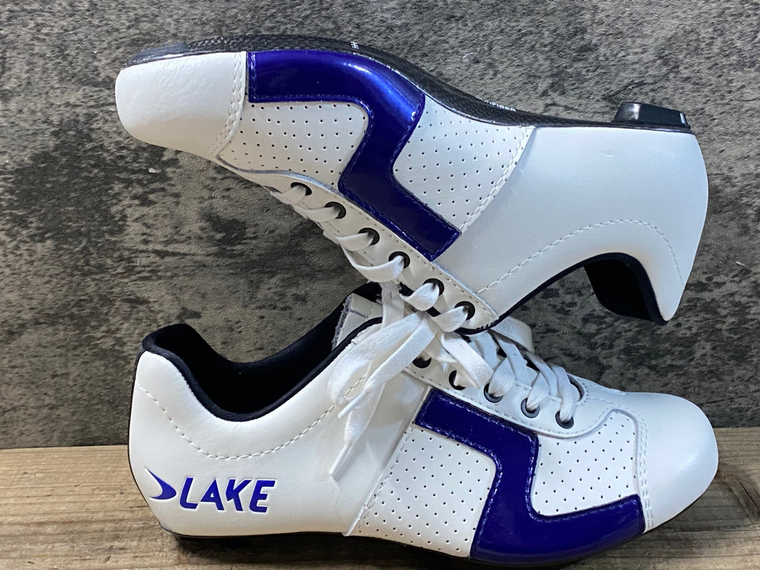 JZ340 レイク LAKE CX1 ビンディングシューズ 白青 EU41 ※未使用