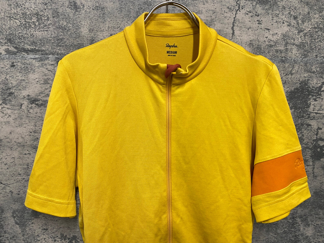 JZ592 ラファ Rapha CLASSIC JERSEY 半袖 サイクルジャージ 黃 M