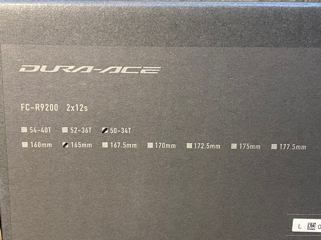 JR608 シマノ SHIMANO デュラエース DURA-ACE FC-R9200 クランクセット 50/34T 165mm