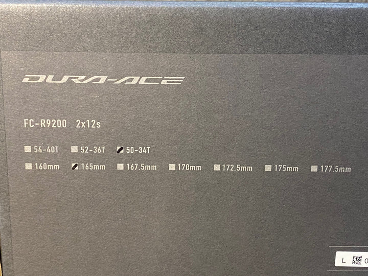 JR608 シマノ SHIMANO デュラエース DURA-ACE FC-R9200 クランクセット 50/34T 165mm