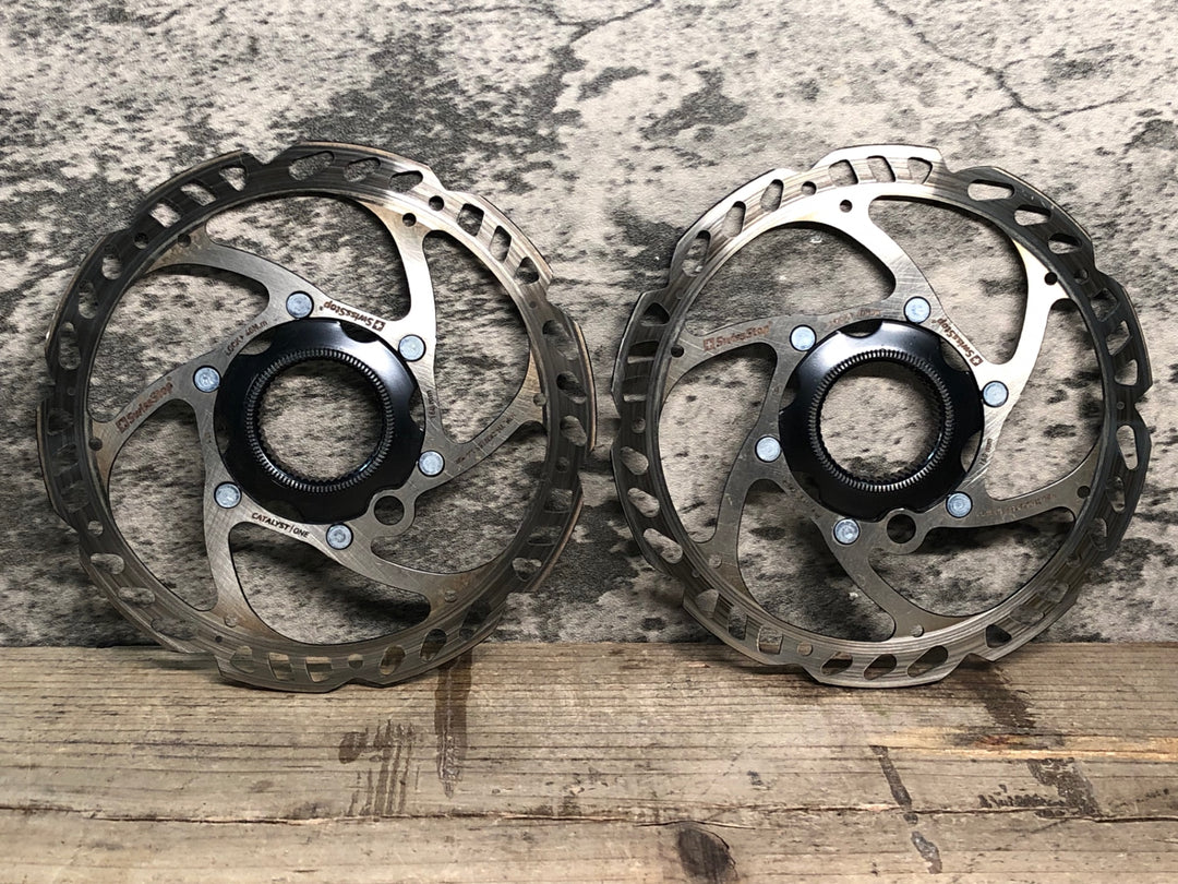 JH217 スイスストップ SWISS STOP カタリスト CATALYST ONE セット Φ160 実測1.85mm ディスクブレーキローター センターロック
